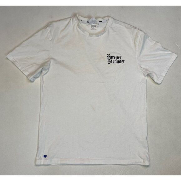 Puma Forever Stronger Lauren London Graphic T-shirt Men XS White Short Sleeve - Picture 1 of 9
